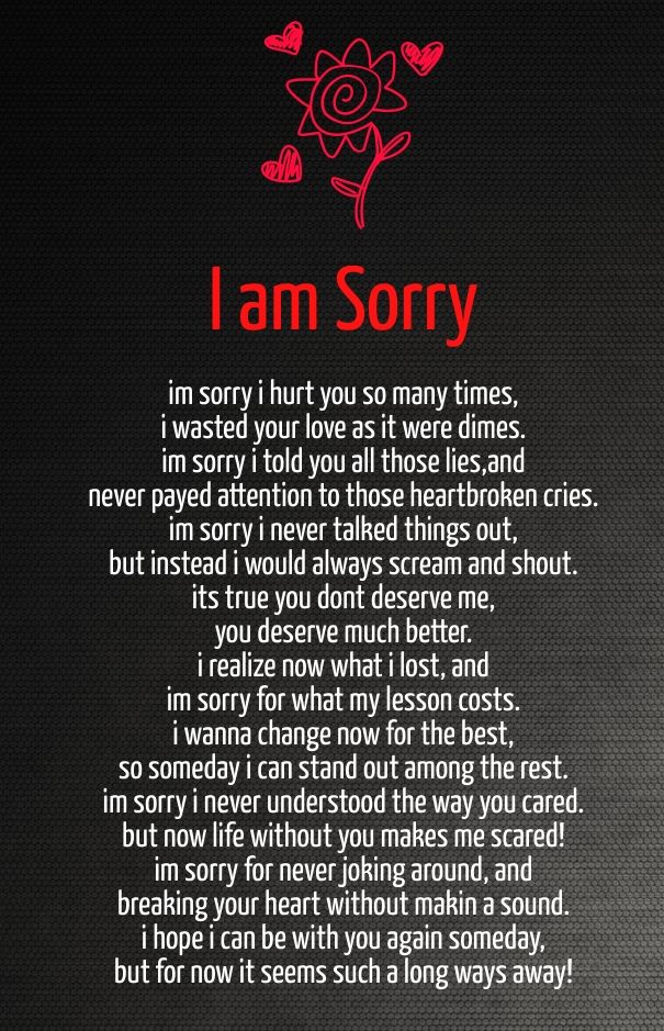 I M Sorry For Hurting You - HD Wallpaper 