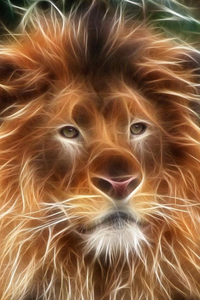 3d Lion Wallpapers For Iphone - Beautiful Iphone Wallpaper 3d - HD Wallpaper 
