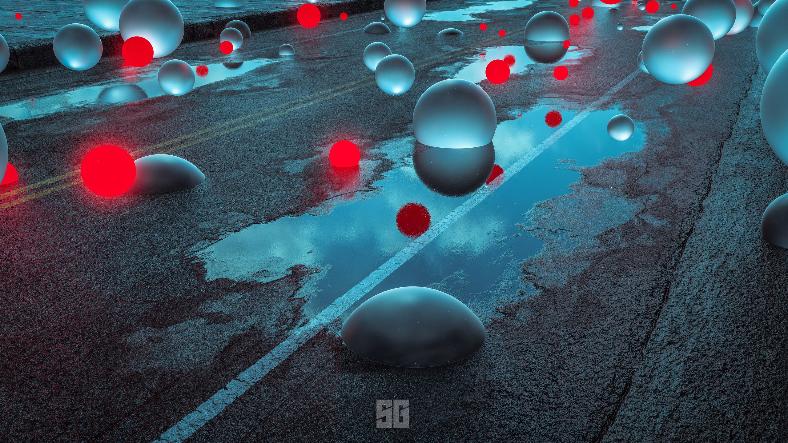 Дорога Дождь 3d - HD Wallpaper 