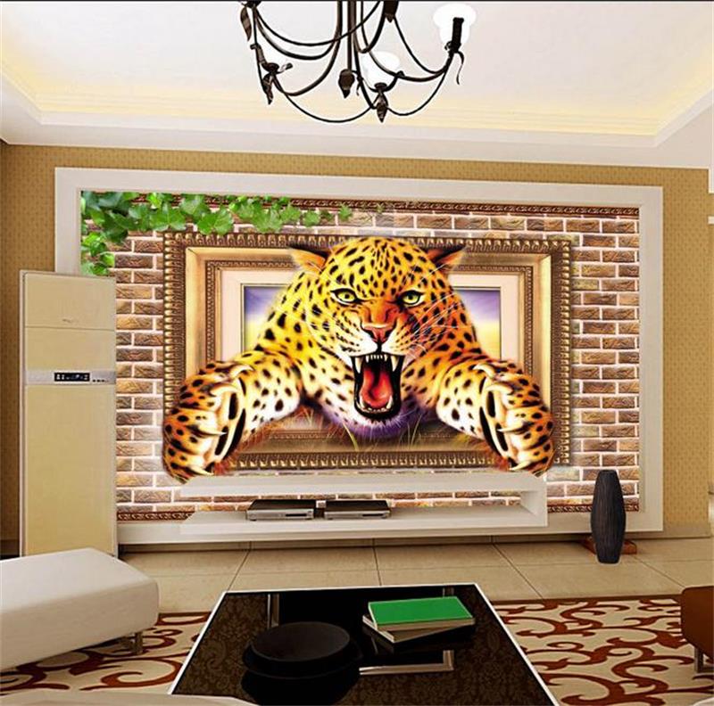 Tv Wall Painting Designs - HD Wallpaper 