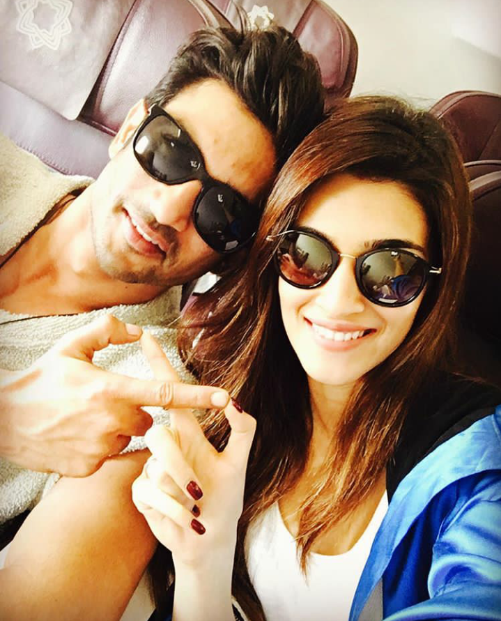 Sushant Singh Rajput Kriti Sanon Real Life Goggles - Sushant Singh Rajput And Kriti Sanon Hd - HD Wallpaper 