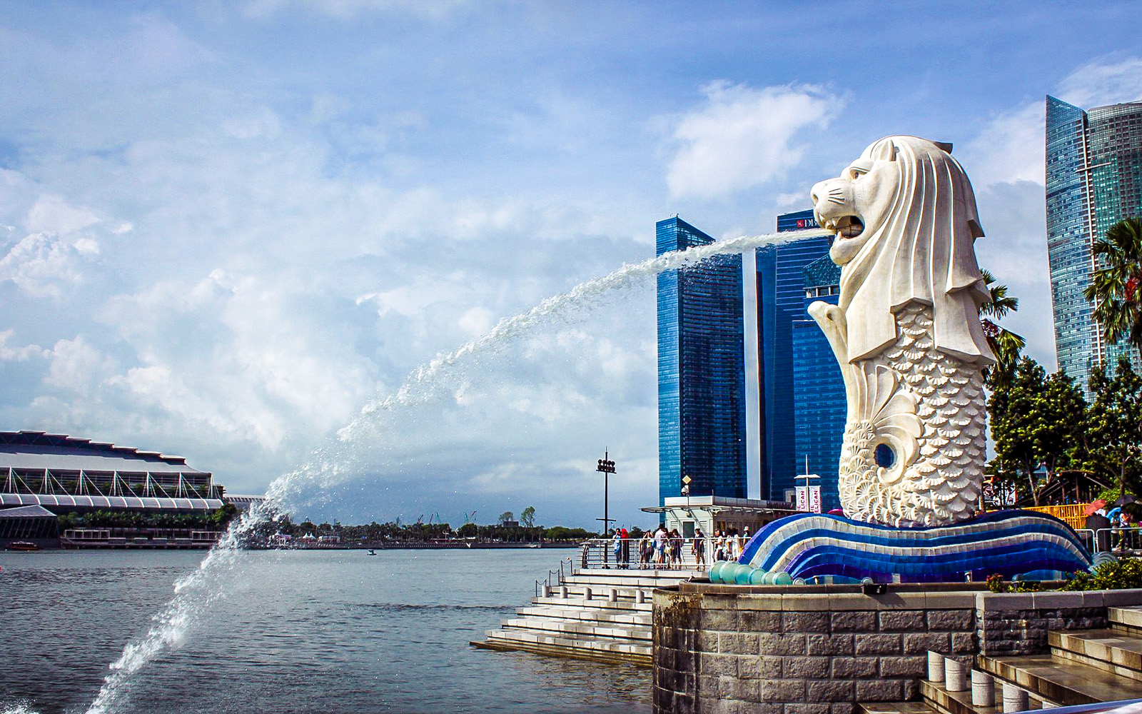 Merlion Park Singapore - Merlion Singapore - HD Wallpaper 