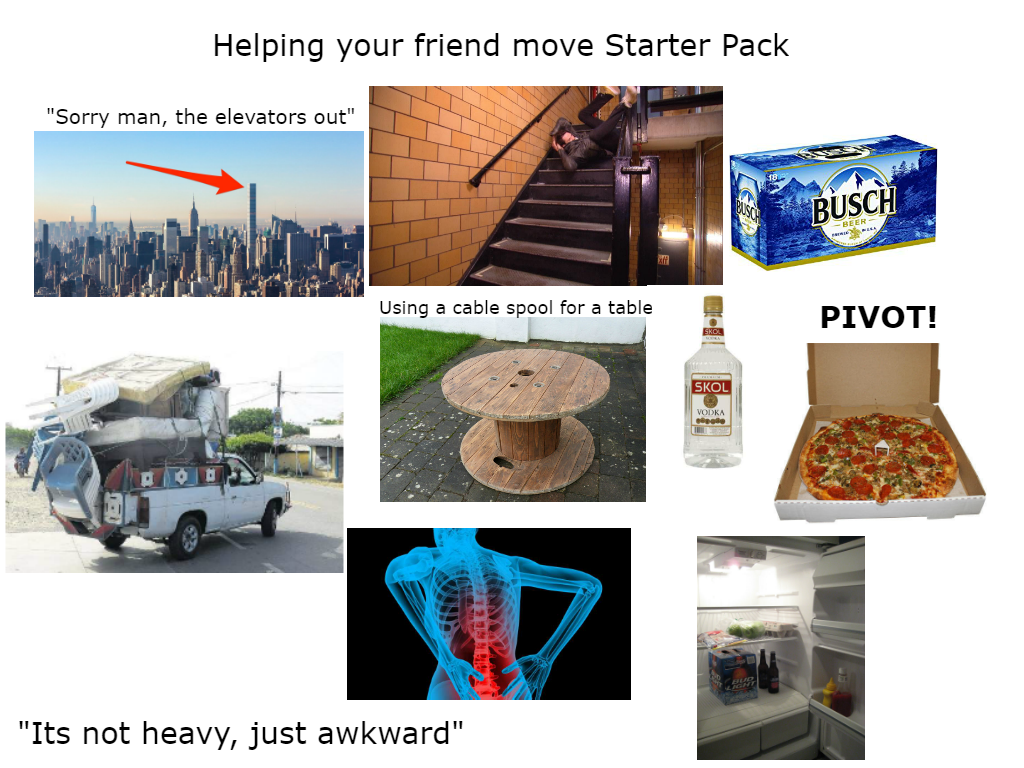 Helping Your Friend Move Starter Pack Sorry Man, The - Moving Out Starter Pack - HD Wallpaper 