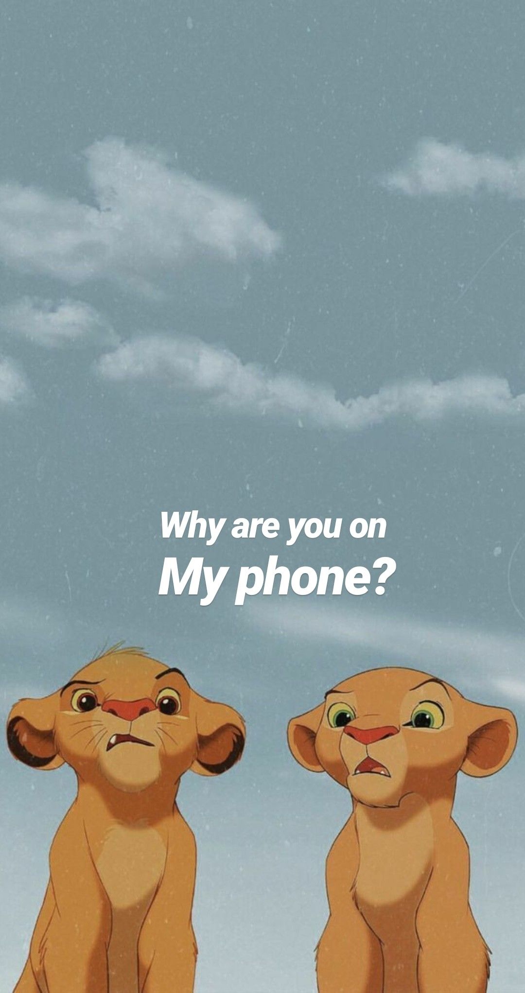 Lion King Wallpaper Why Are You On My Phone - HD Wallpaper 