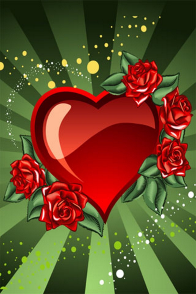Heart And Rose Wallpaper - Rose Dil Image Hd - 640x960 Wallpaper Heart And Rose Wallpaper - Rose Dil Image Hd - 640x960 Wallpaper
