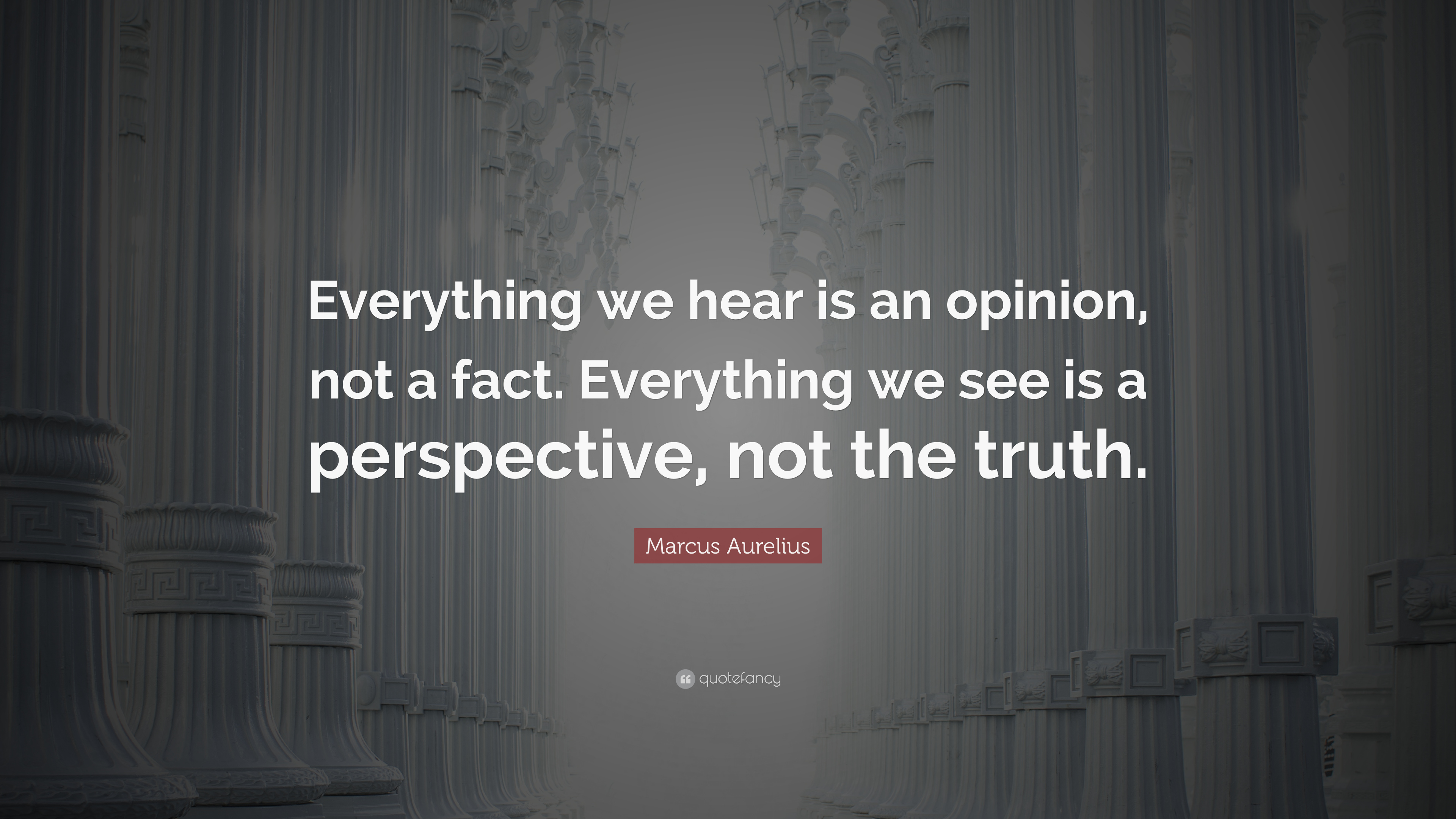 “everything We Hear Is An Opinion, Not A Fact - Darkness - HD Wallpaper 
