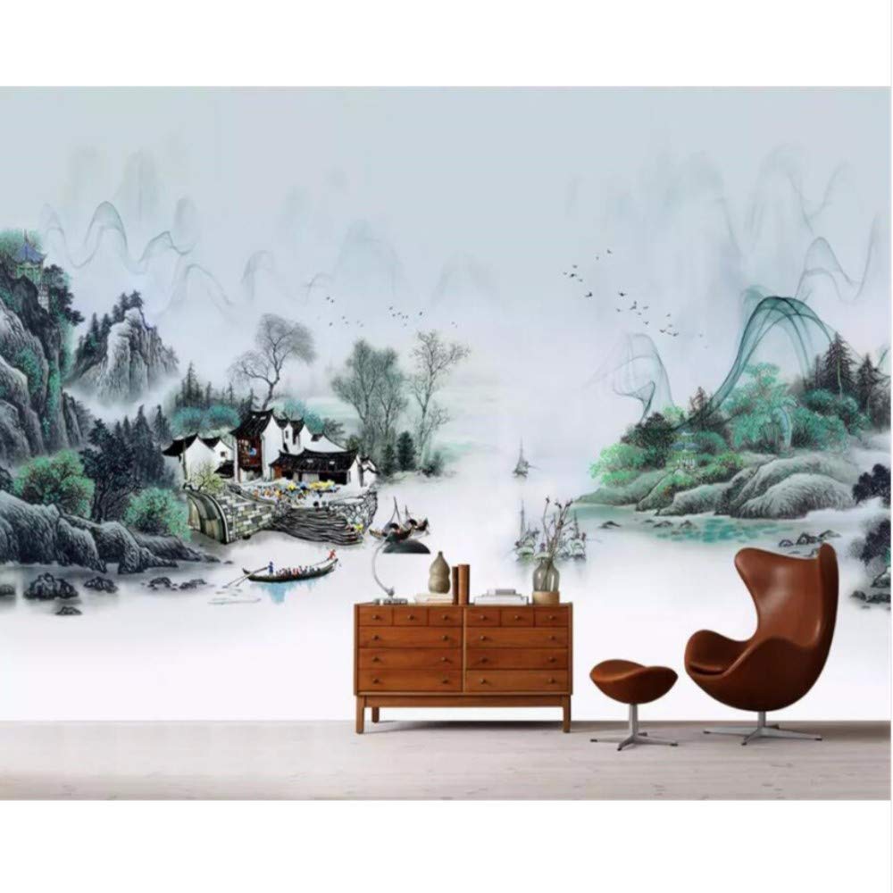 Chinese Ink Painting Minimalist - HD Wallpaper 