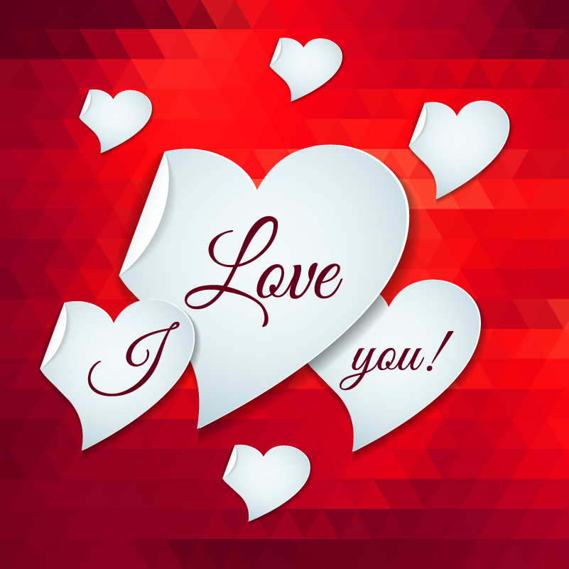 Valentine S Day I Love You Vector Free Download - Beautiful I Love U - HD Wallpaper 