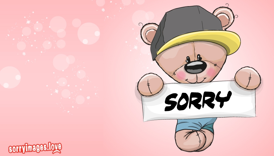 Cute Sorry - HD Wallpaper 