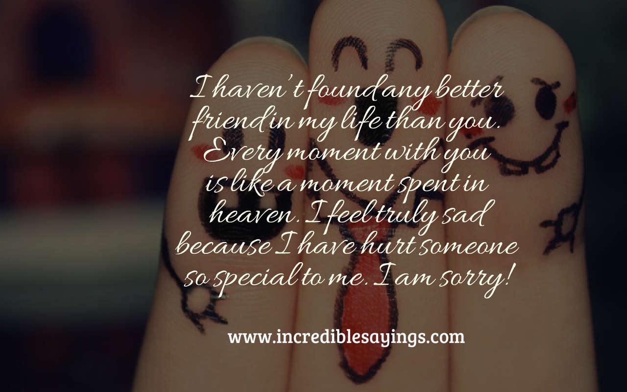 Sad Quotes For Best Friend Sorry - HD Wallpaper 