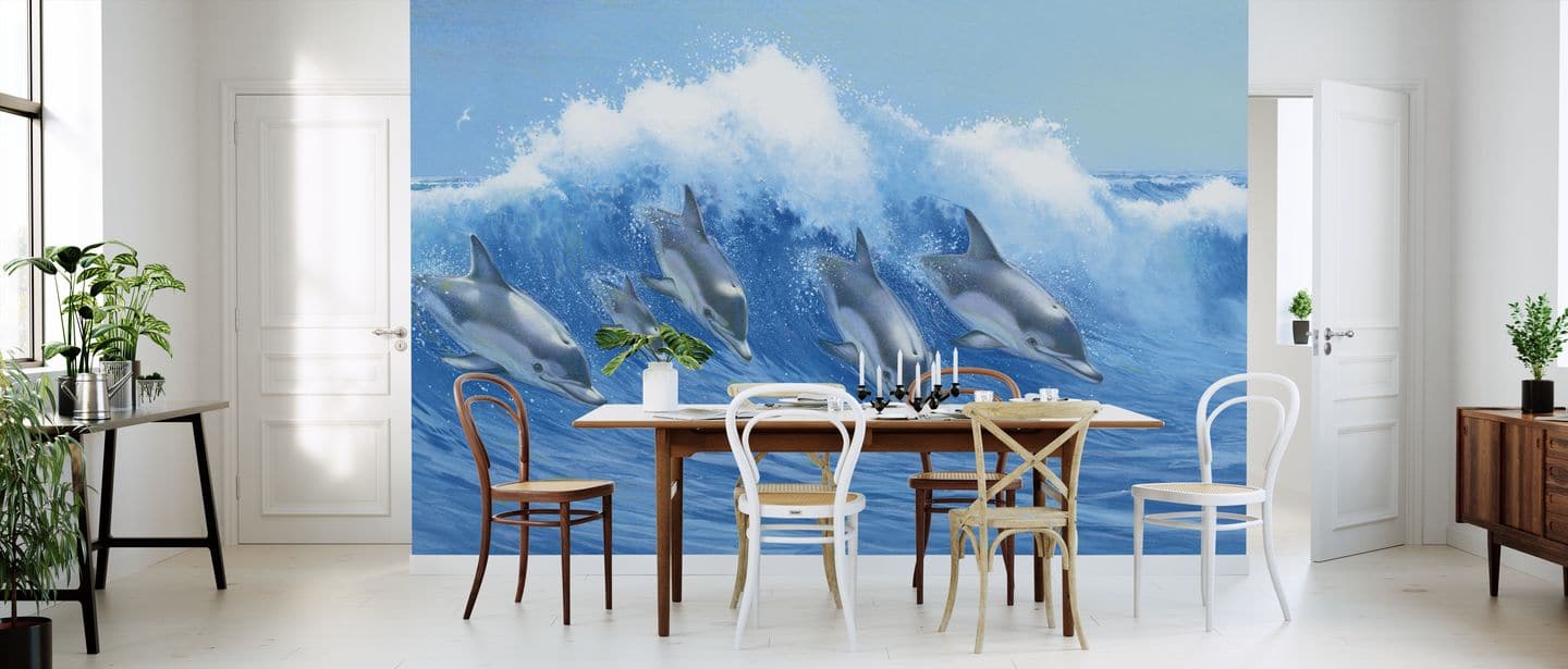 Aquatic 3d Wallpaper - Misty Pine Forest Tapetti - HD Wallpaper 