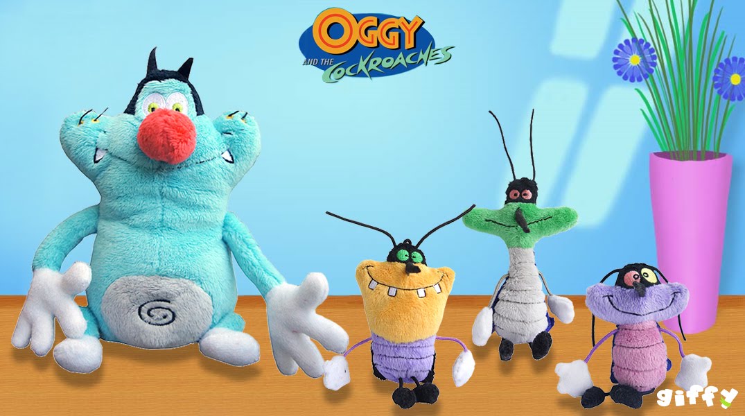 Oggy Cockroaches Episode List On Oggy And The Cockroaches - Oggy And The Cockroaches Plush Toys - HD Wallpaper 
