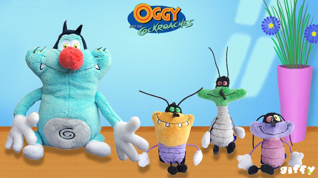 oggy and the cockroaches plush