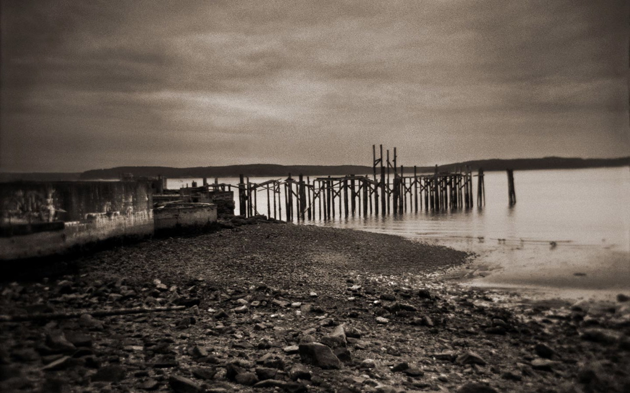 Dark Beach Background Hd - HD Wallpaper 
