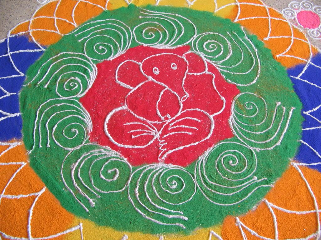 Rangoli Designs - HD Wallpaper 