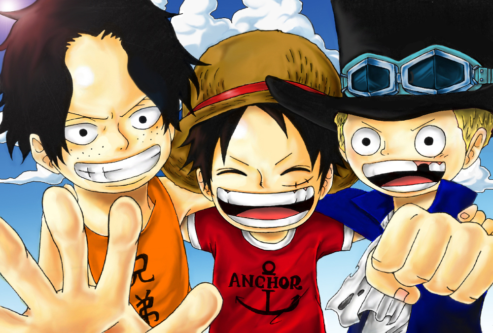 Luffy Ace Y Sabo - HD Wallpaper 