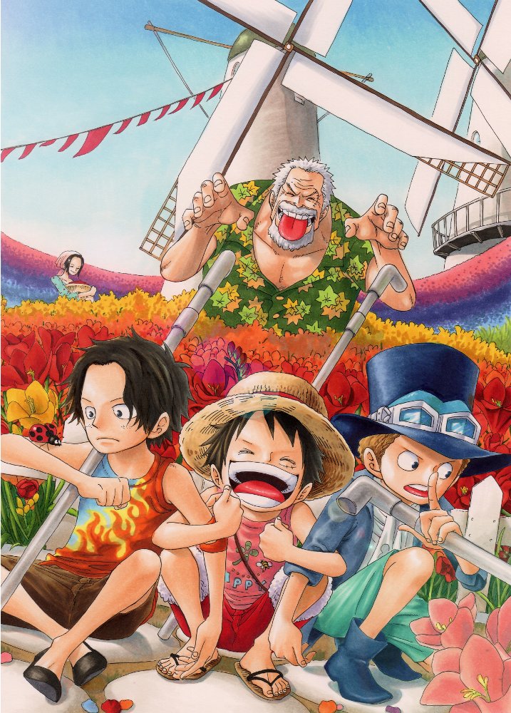 Ace Luffy Sabo And Garp - HD Wallpaper 