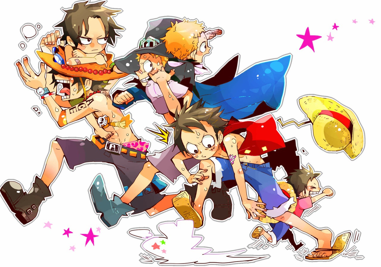 One Piece, Ace, And Luffy Image - Luffy Sabo Ace Wallpaper Hd - HD Wallpaper 