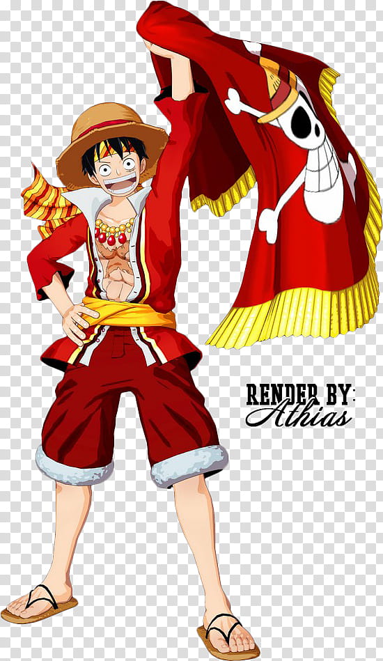 One Piece Luffy Red - HD Wallpaper 