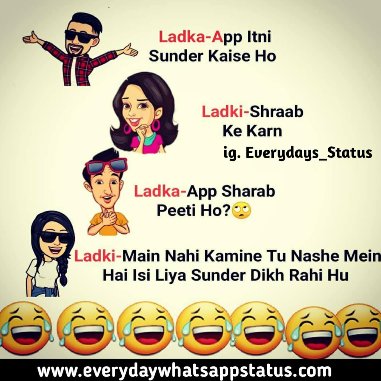Funny Attitude Status In Hindi - Attitude Funny Thoughts In Hindi -  1280x1280 Wallpaper 