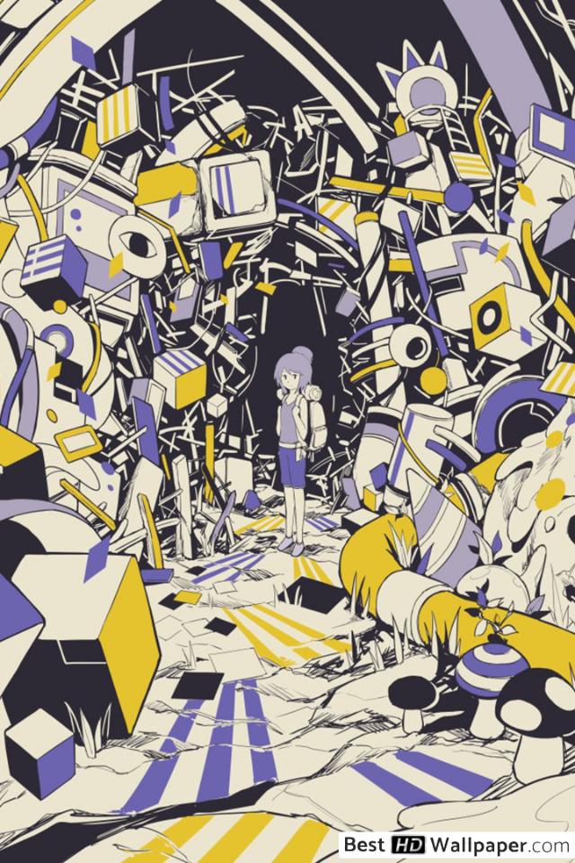 Anime Wallpaper Abstract - HD Wallpaper 