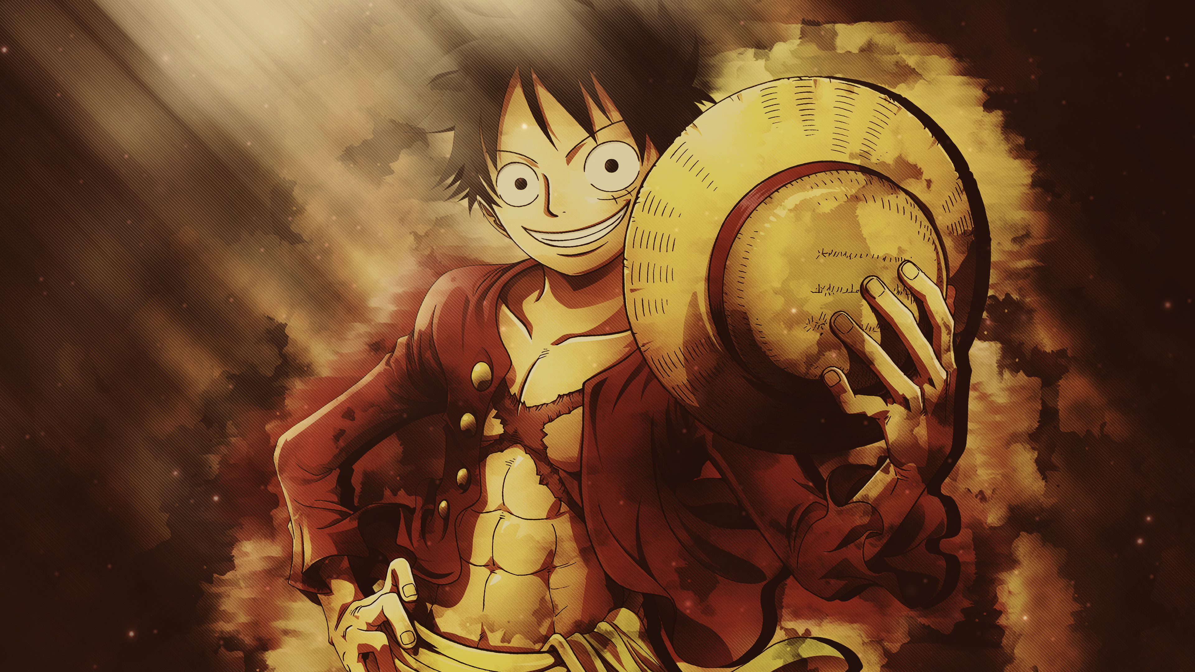 One Piece Monkey D Luffy Straw Hat Portrait Uhd 4k - One Piece Wallpaper 4k - HD Wallpaper 