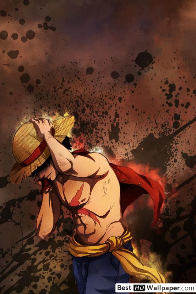 Luffy One Piece Art - 640x960 Wallpaper - teahub.io