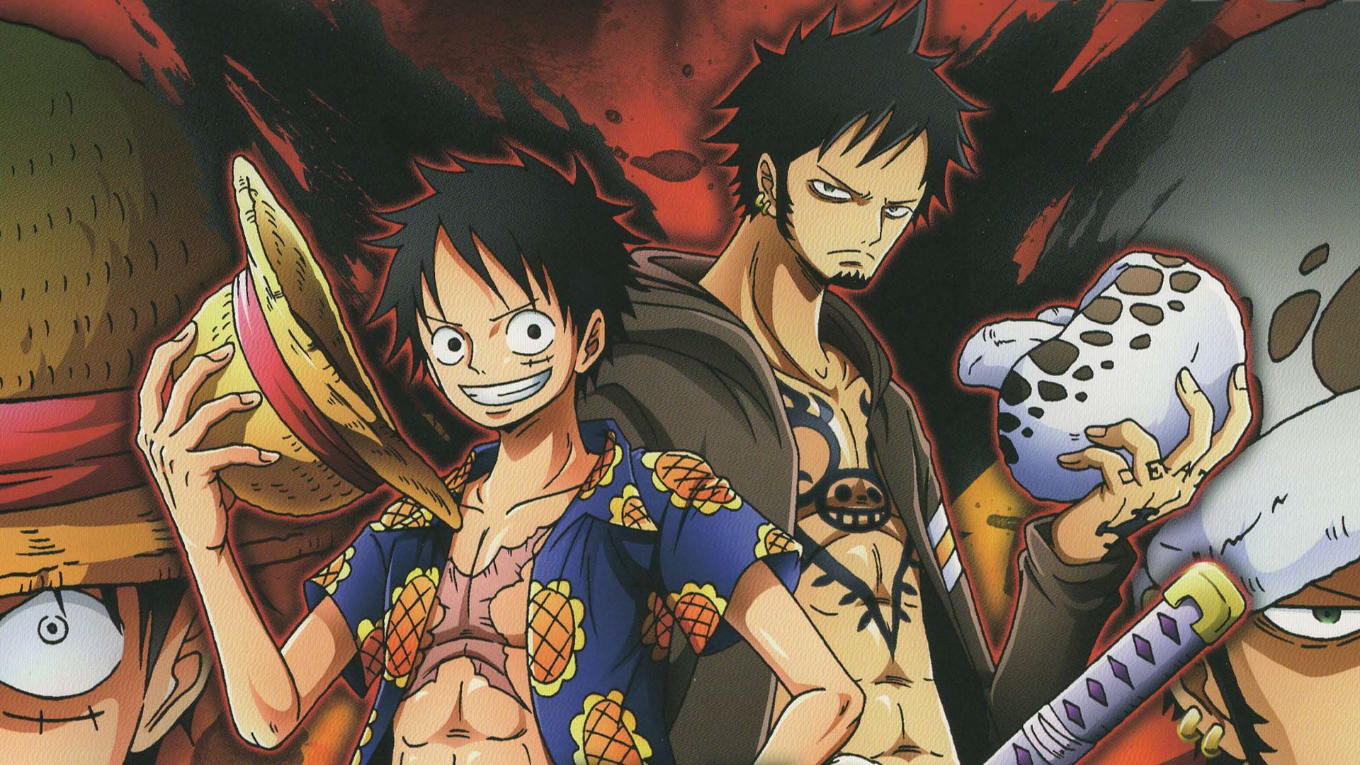 One Piece Luffy And Law - HD Wallpaper 