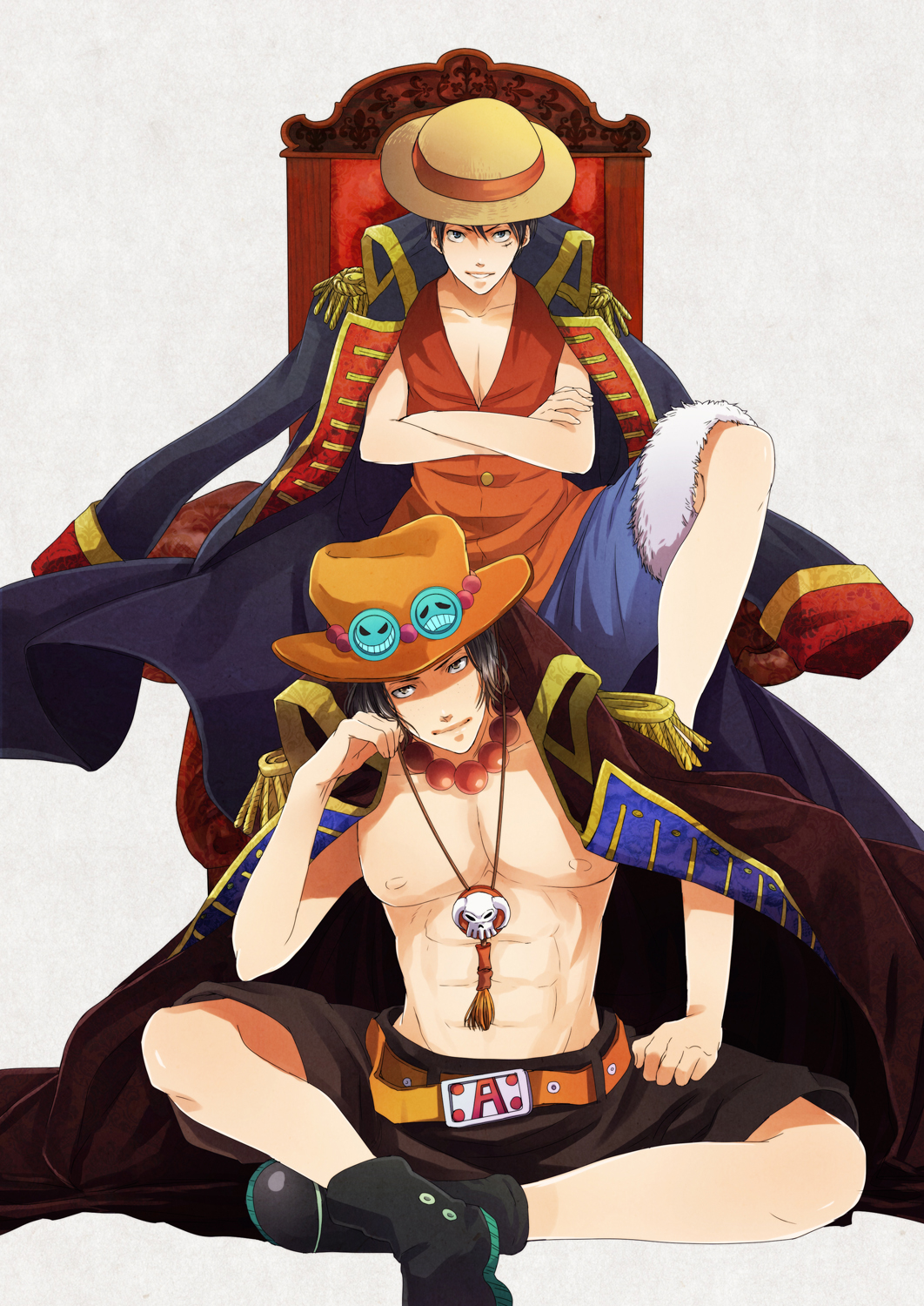 Portgas D Ace And Monkey D Luffy - HD Wallpaper 