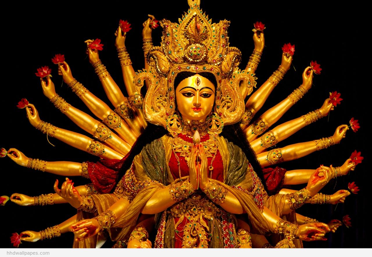 Hd Wallpapers 2 Navaratri Special Maa Durga Hd Wallpapers - Durga Puja Mahalaya - HD Wallpaper 