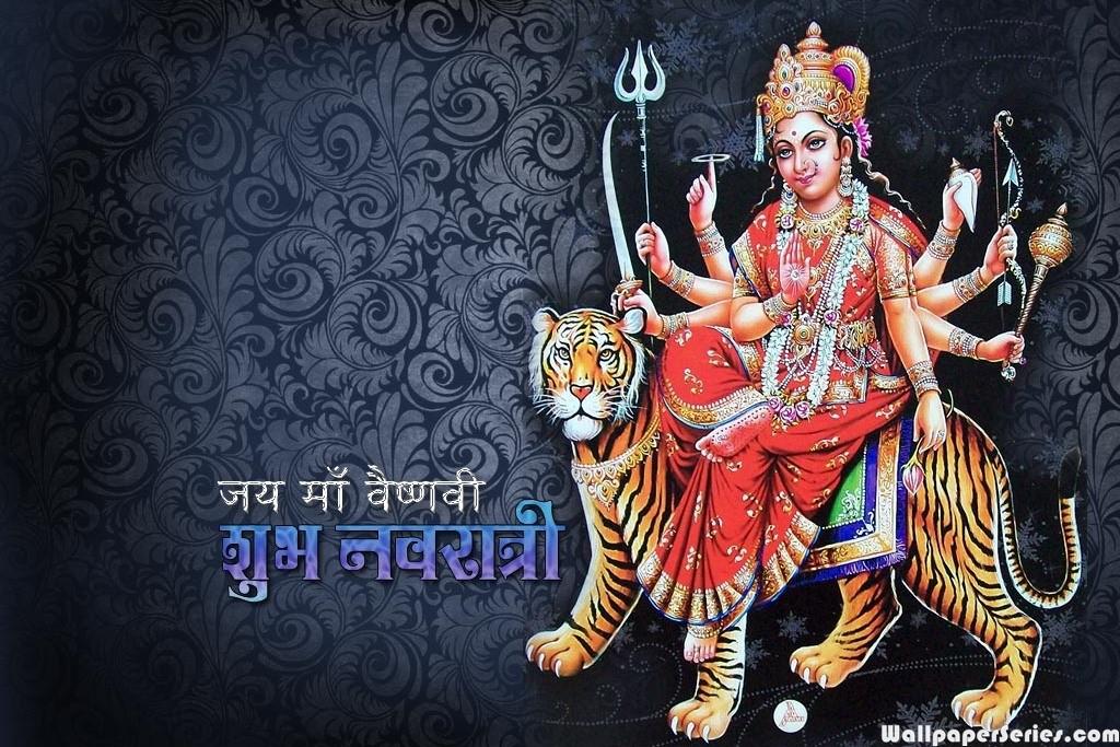 Navratri Sherawali Ma - Happy Navratri Png Background - HD Wallpaper 