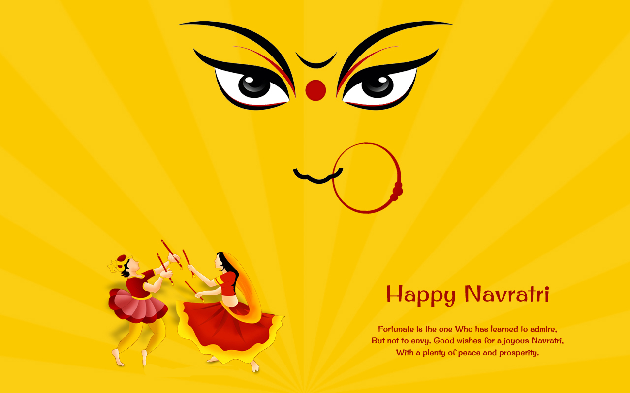 Happy Navratri Wallpaper Hd - Navratri In Berger Paints - 1280x800