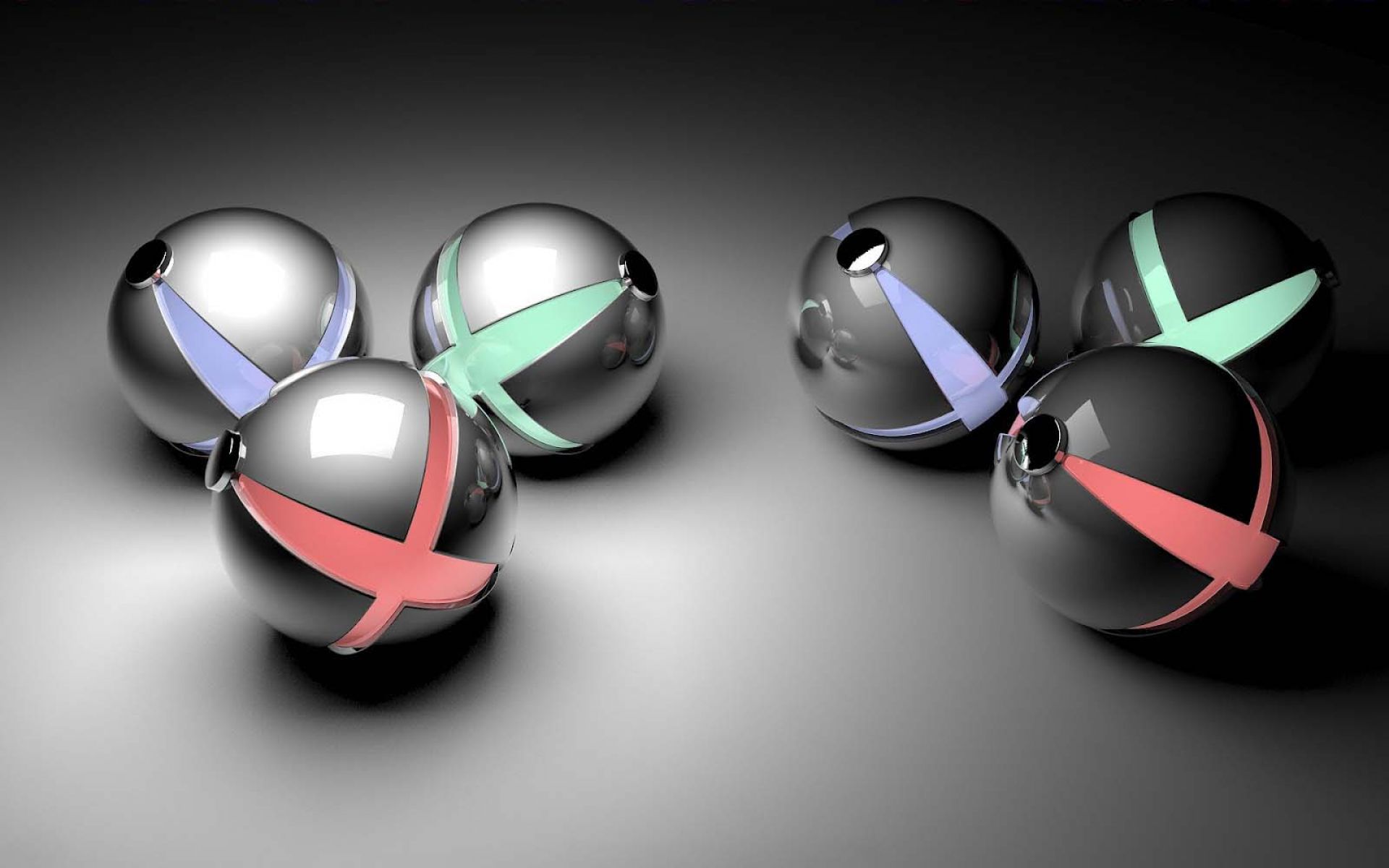 Glowing Balls 3d Wallpaper Wallpaper - 3d Wallpaper Abstract Balls - HD Wallpaper 