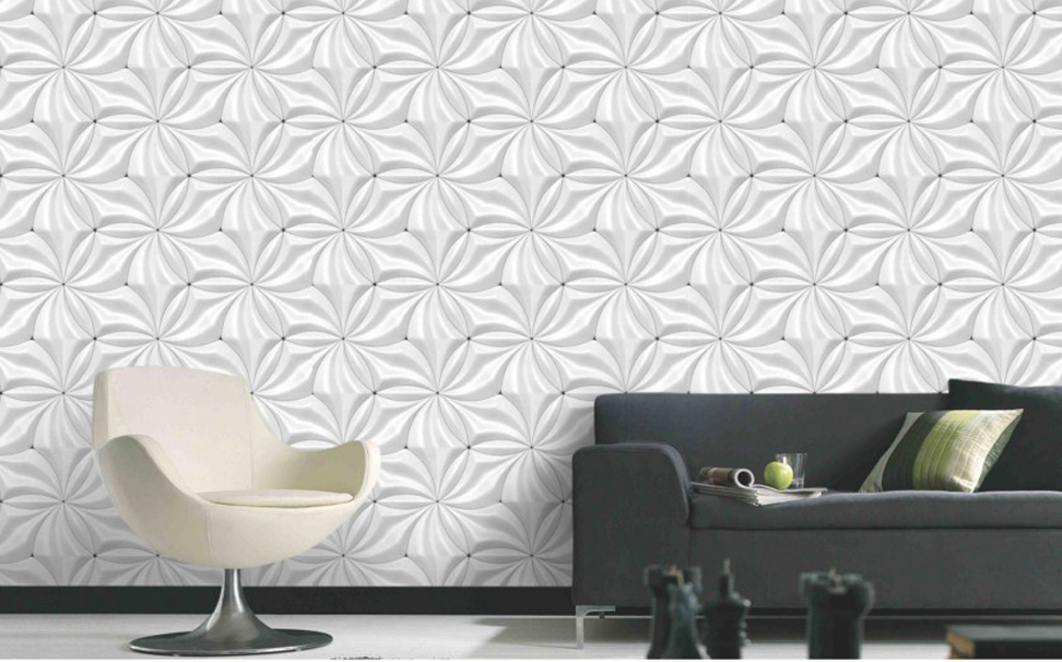3d Grey Texture Adding Elegance & Royal Look - Studio Couch - HD Wallpaper 