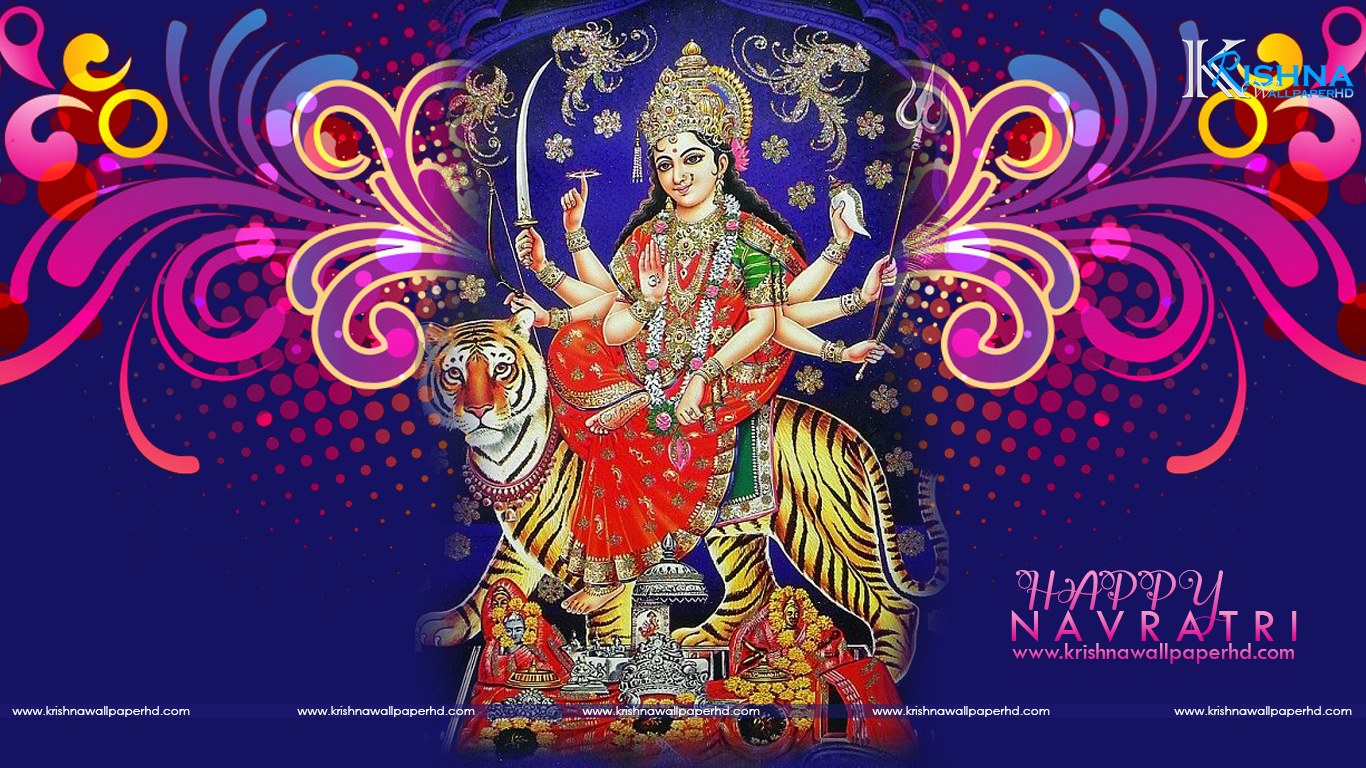 Durga Maa Glitter - HD Wallpaper 