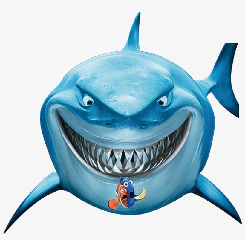 Bruce Marlin Nemo Shark - Finding Nemo Shark - HD Wallpaper 