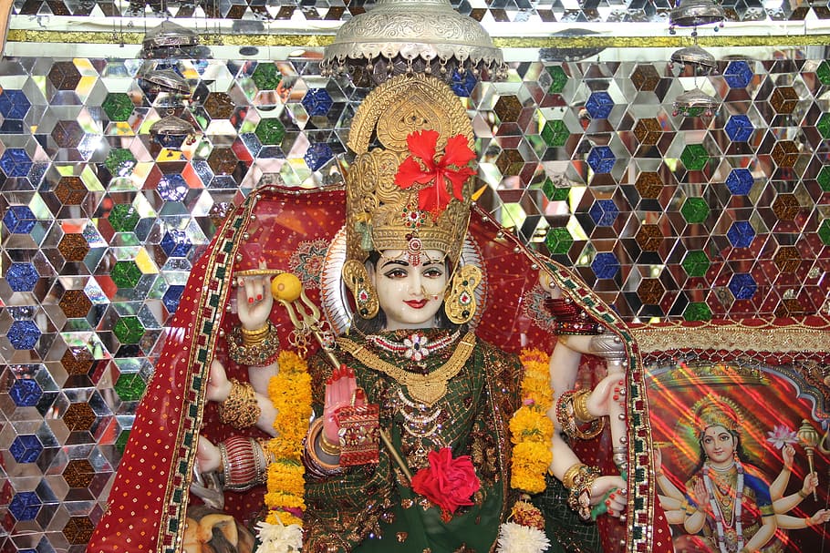 Navratri Face Durga Maa - HD Wallpaper 