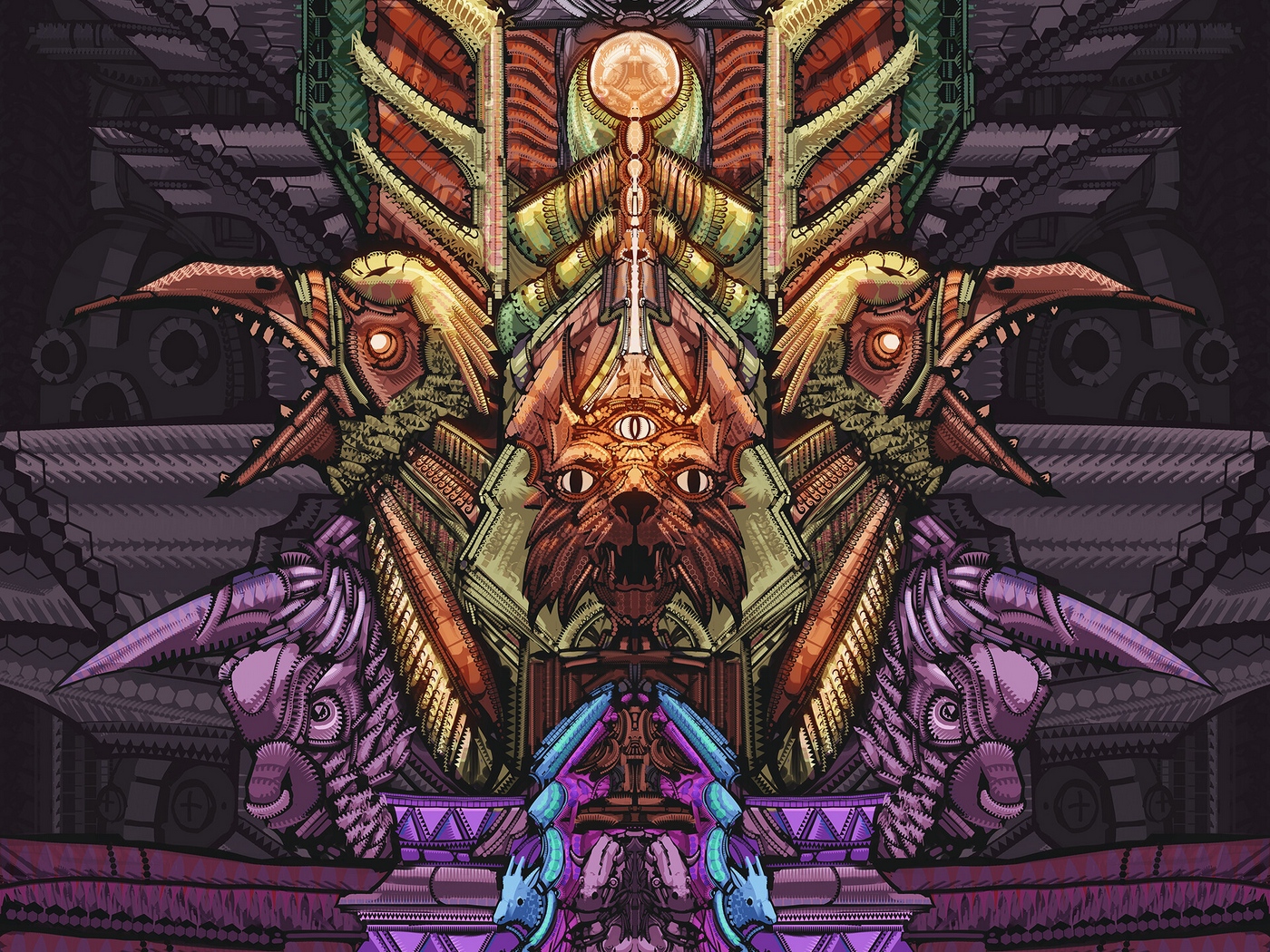 Wallpaper Totem, Magic, Animals, Masks, Art - HD Wallpaper 