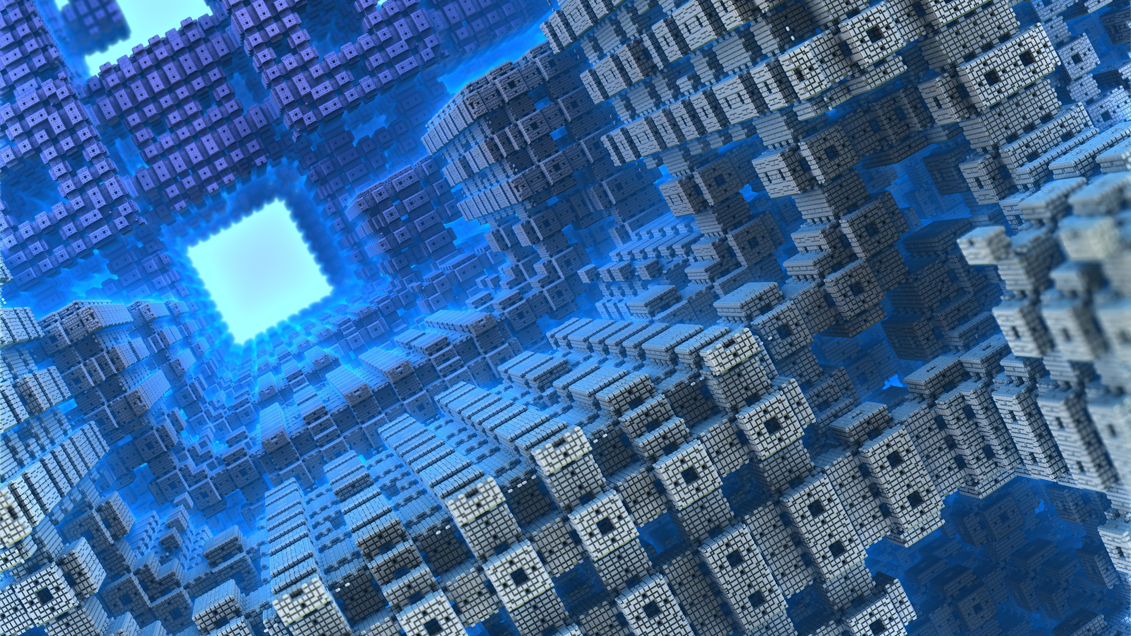 Wallpaper 3d World Fractal Rendering Shapes Abstract 3d Background Free 3840x2160 Wallpaper Teahub Io
