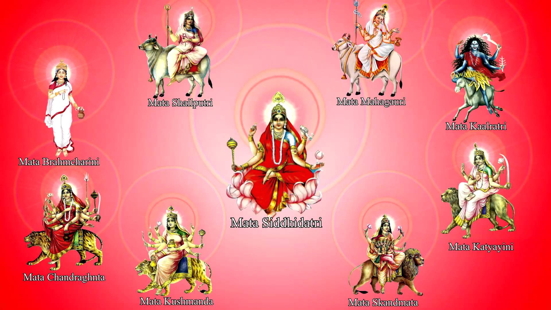 Navratri Maa Durga Images For Whatsapp Dp Profile, - Maa Durga Ke 9 Roop - HD Wallpaper 