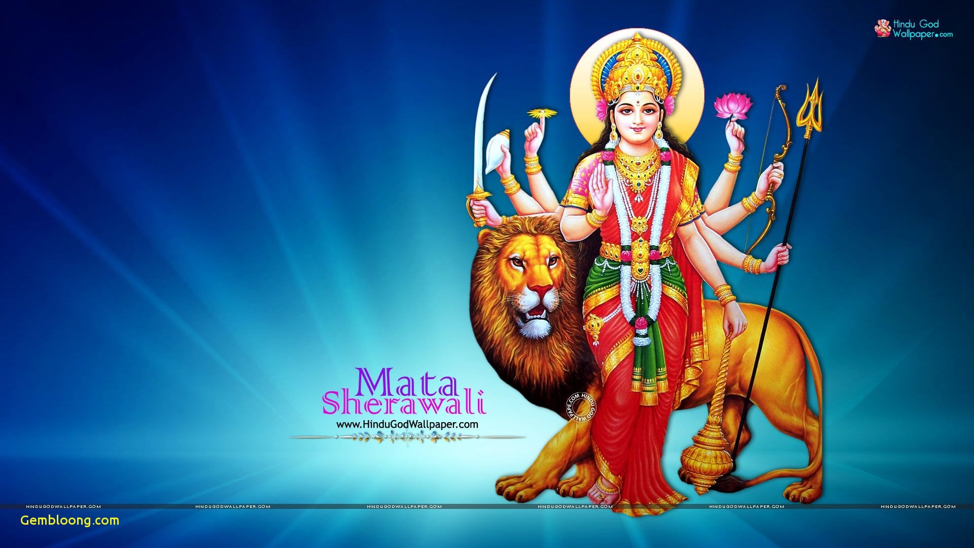 Navratri Special Edition - Goddess Durga Wallpaper For Desktop - HD Wallpaper 