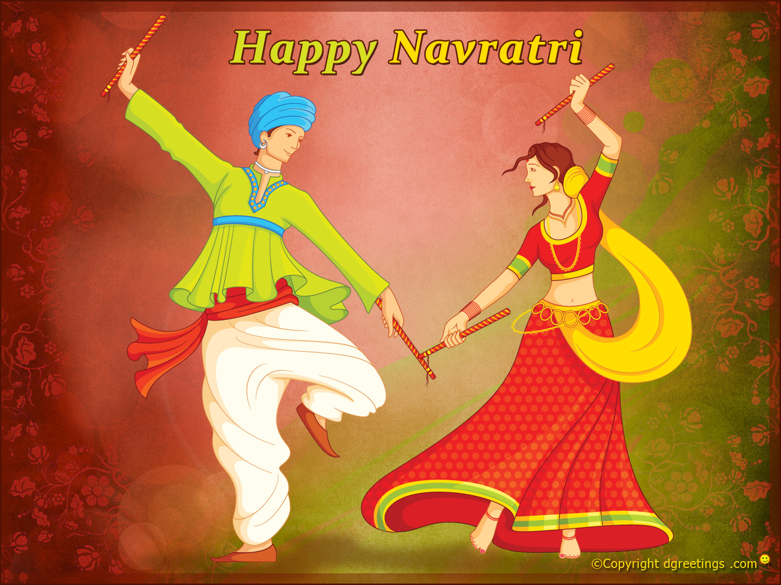 Navratri Durga Wallpaper - Navratri Garba Images Hd - HD Wallpaper 