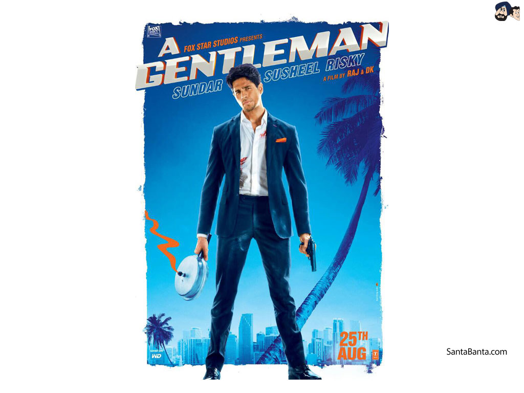 A Gentleman - Sidharth Malhotra Movie Poster - HD Wallpaper 