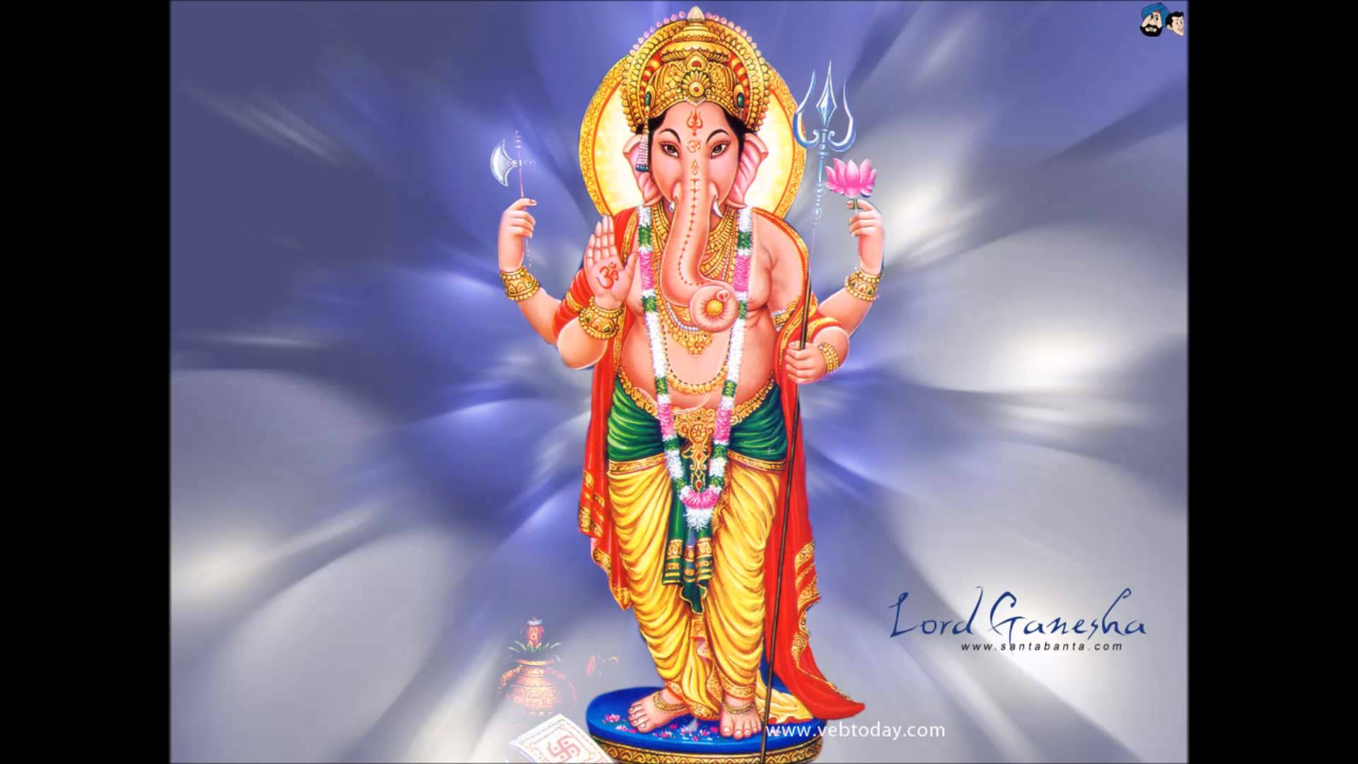 Pillayar Wallpaper - Lord Ganesha Standing Images Hd - HD Wallpaper 