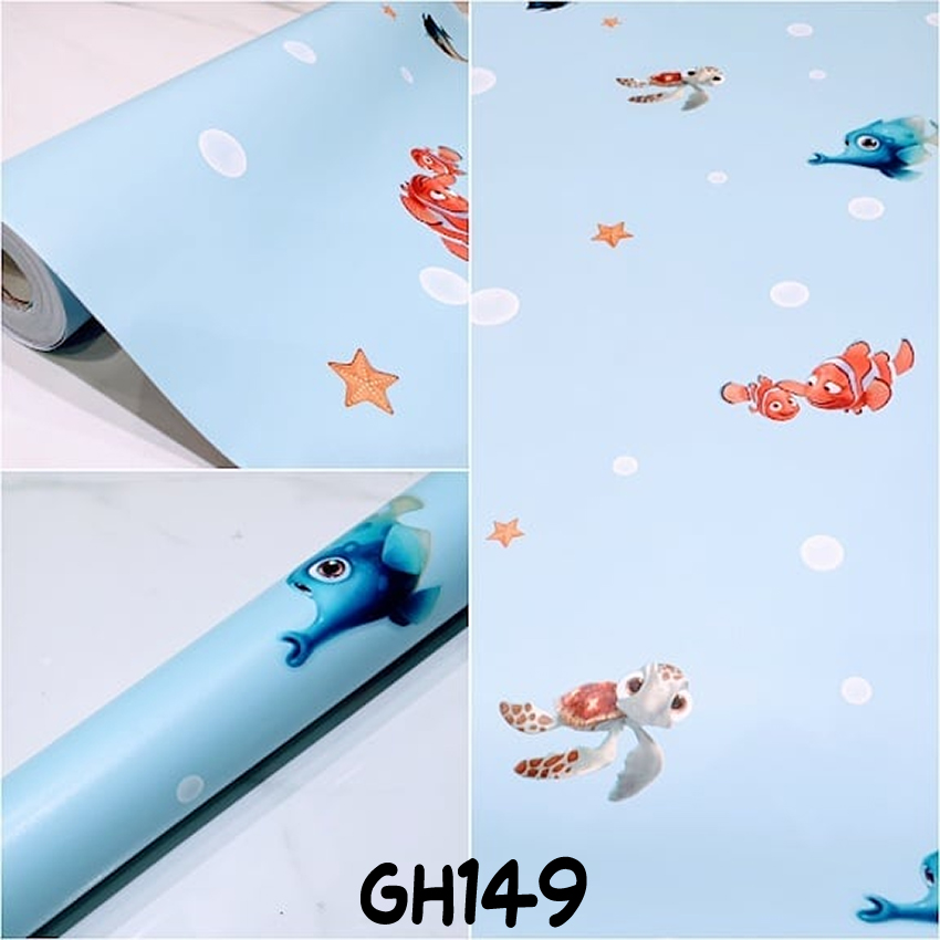 Kamar Anak Gambar Ikan - HD Wallpaper 