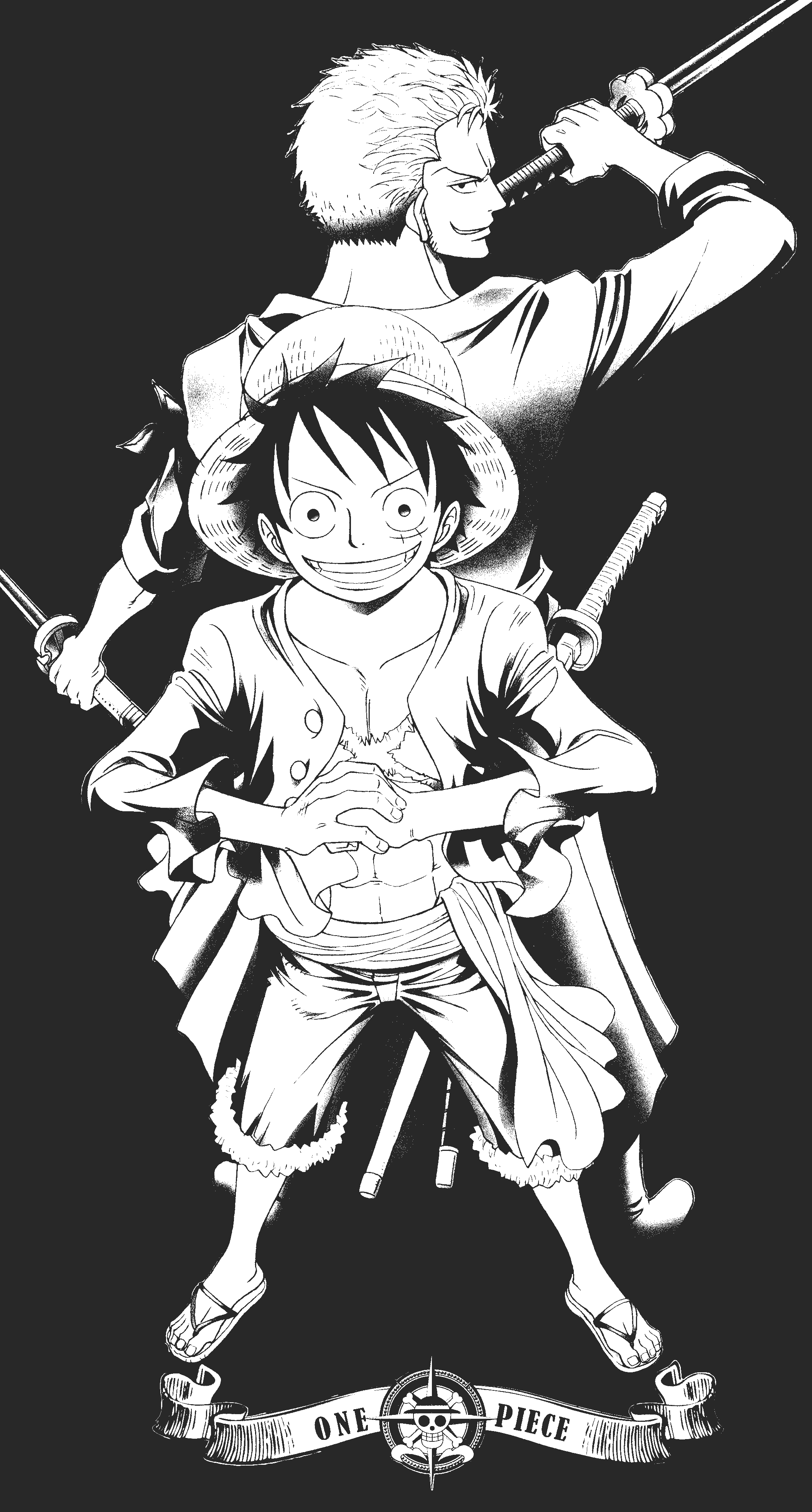 One Piece Black Wallpaper - HD Wallpaper 