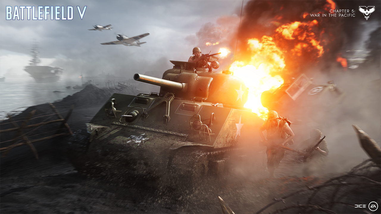 Battlefield 5 Update Chapter 5 Tank Battlefield V War In The Pacific 1280x7 Wallpaper Teahub Io