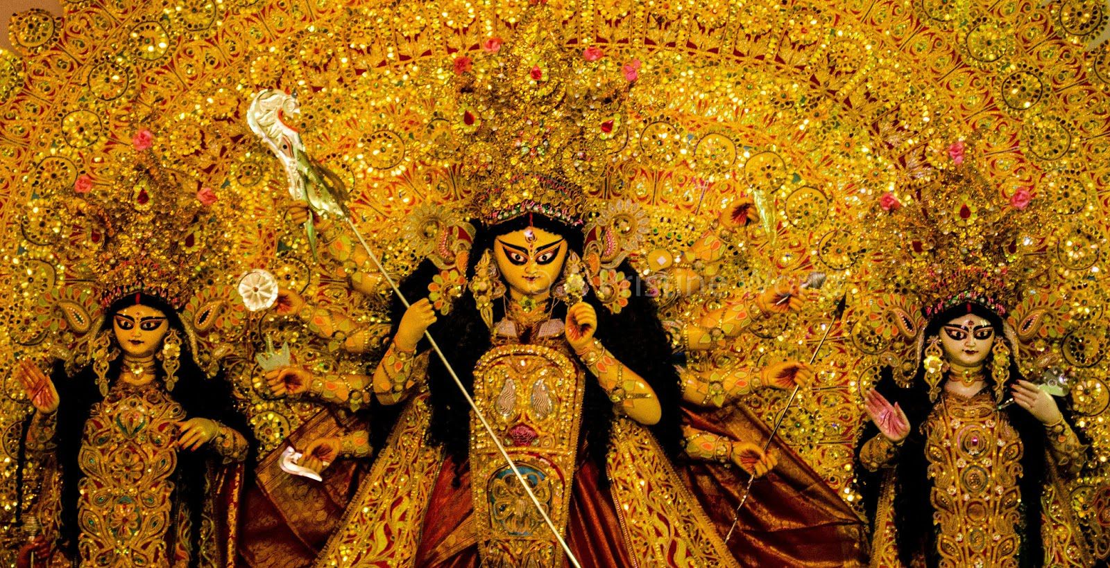 Durga Puja Images Hd - Saptami Of Durga Puja 2019 - HD Wallpaper 