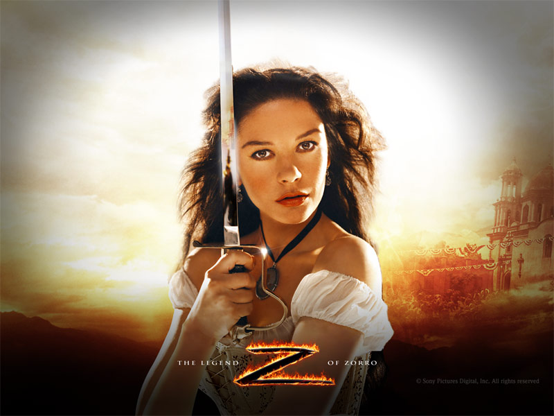 Catherine Zeta-jones In The Legend Of Zorro Wallpaper - Catherine Zeta Jones Legend Of Zorro - HD Wallpaper 