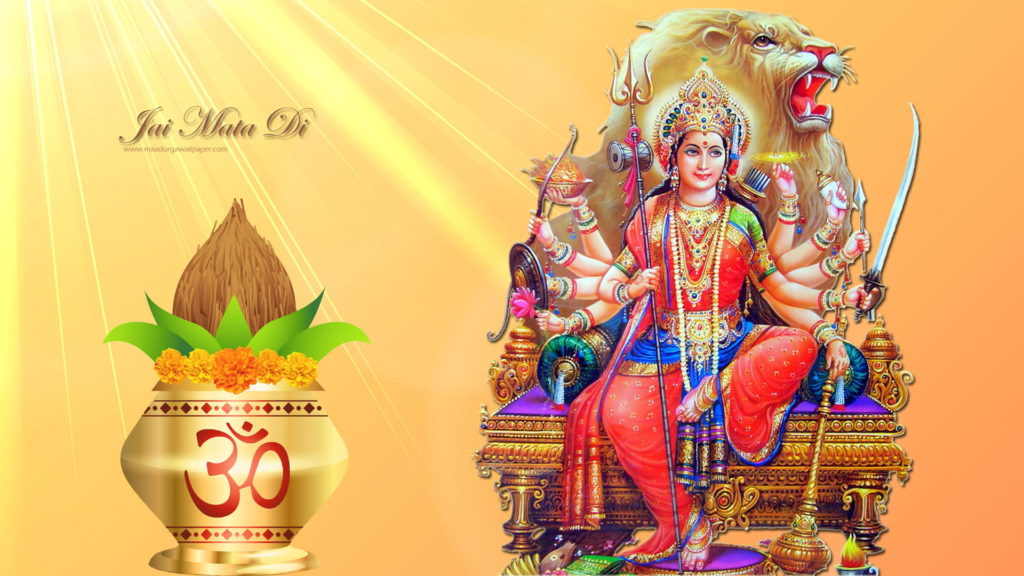 Goddess Durga Maa Wallpaper & Hd Images Free Download - Navratri 8th Day 2019 - HD Wallpaper 